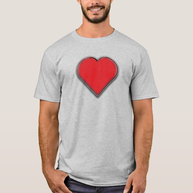 Loving Heart Design  T-Shirt (Front)