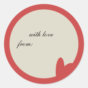 Loving heart - holiday gift tags