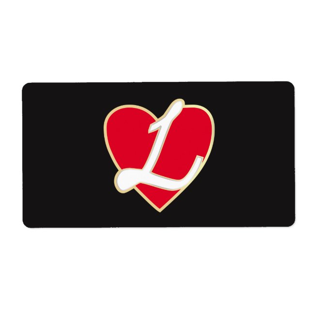 Loving heart label (Front)