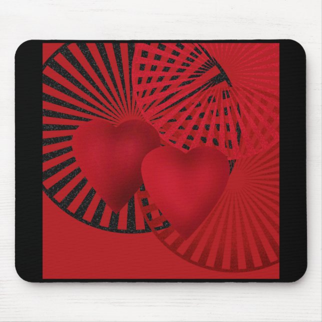 Loving heart mouse pad (Front)