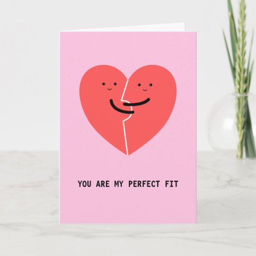 Loving Heart Puzzle Perfect Fit Valentine Love     Card