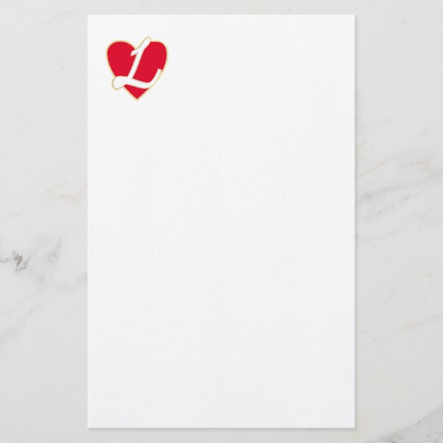Loving heart stationery (Front)