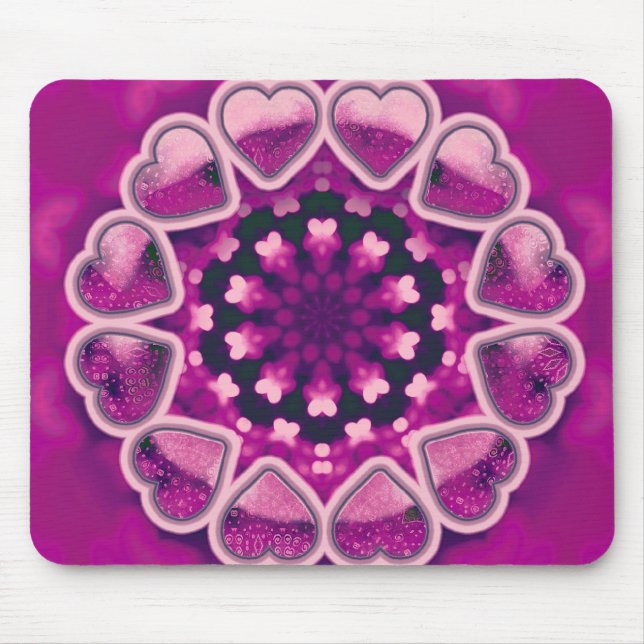 Loving | Hearts Around Mouse Pad (Front)