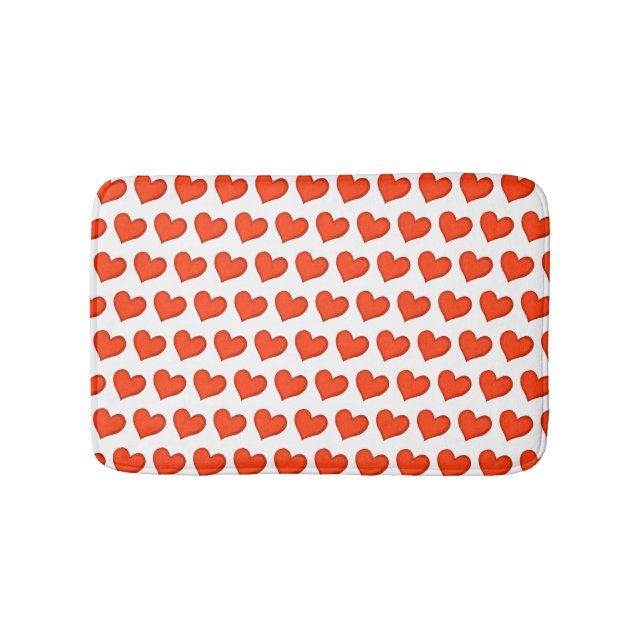 Loving Hearts Bath Mat (Front)