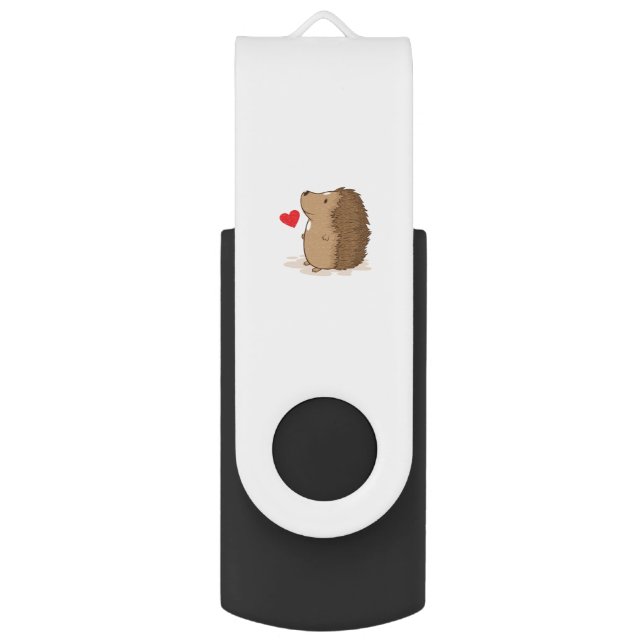 loving hedgehog flash drive (Front Vertical)
