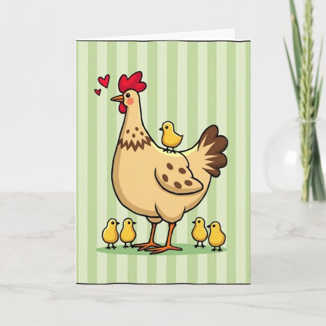 Loving Hen Mothers Day Card (Front)