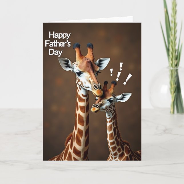 Loving Herbivore Fathers Day Card (Front)