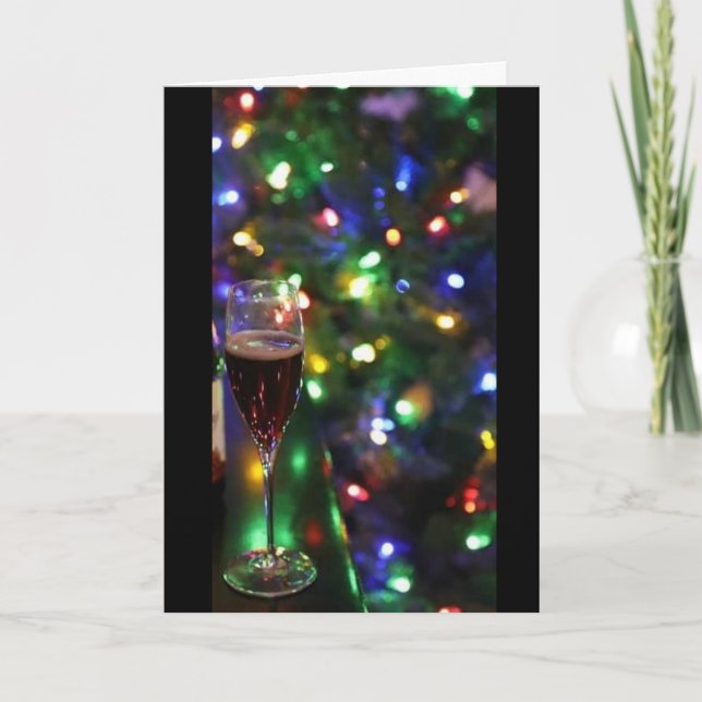 **LOVING** HOLIDAY TOAST TO THE ONE I LOVE CARD (Front)