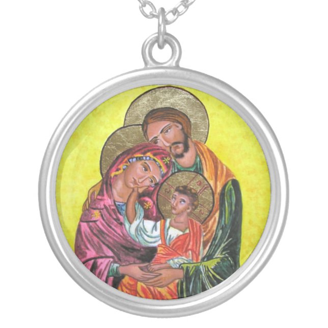 Loving Holy Family Necklace (Front)