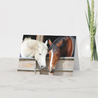 Loving Horses Card
