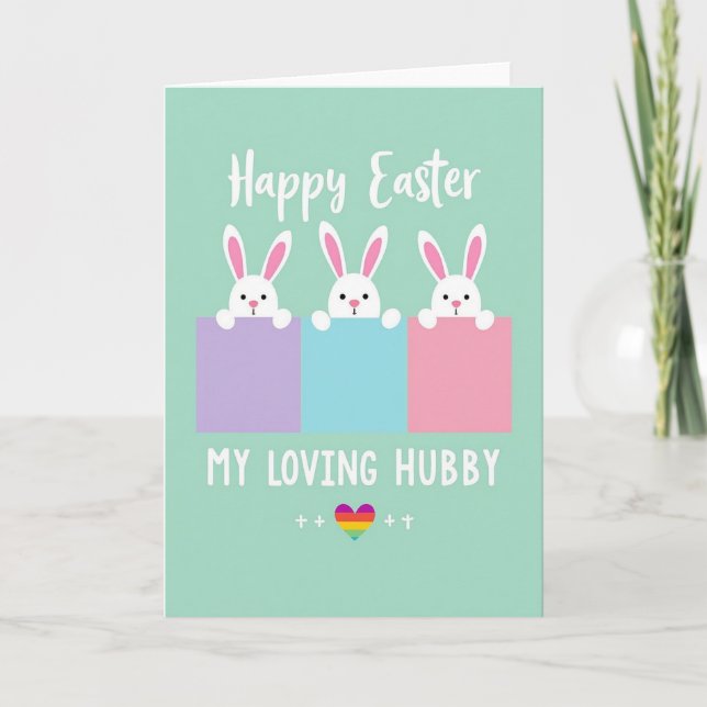 Loving Hubby Easter Time Card (Front)