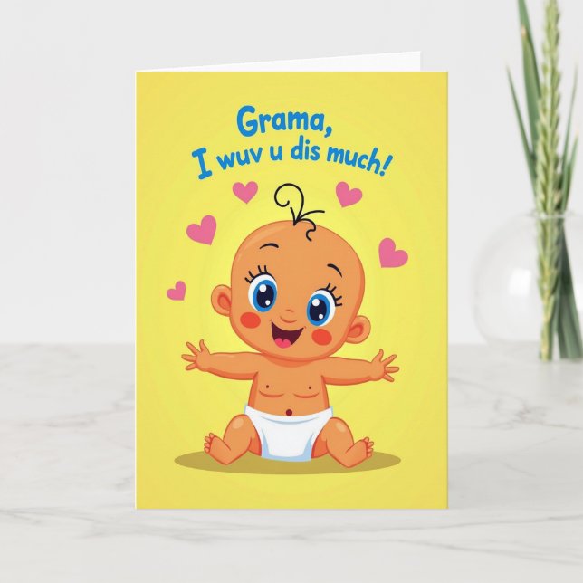 Loving Infant Mothers Day Image Card (Front)
