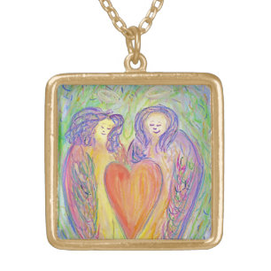 Loving Kind Guardian Angel Jewelry Charm Necklaces