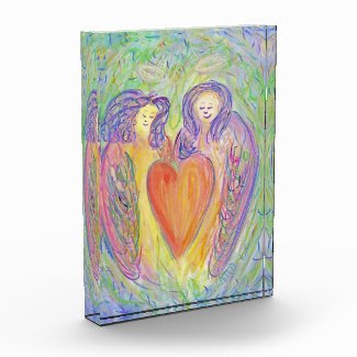 Loving Kind Guardian Angels Art Paperweight Award