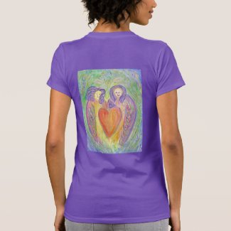 Loving Kind Guardian Angels Art Women's T-Shirts