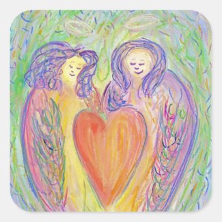 Loving Kindness Guardian Angels Art Decal Stickers