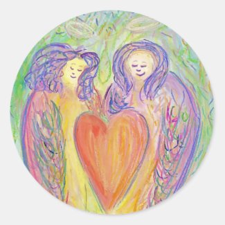 Loving Kindness Guardian Angels Art Sticker Decals