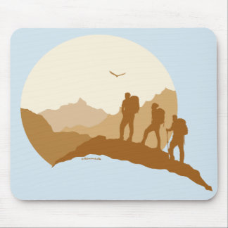Loving Life Outdoor Hiking with Friends Mousepad