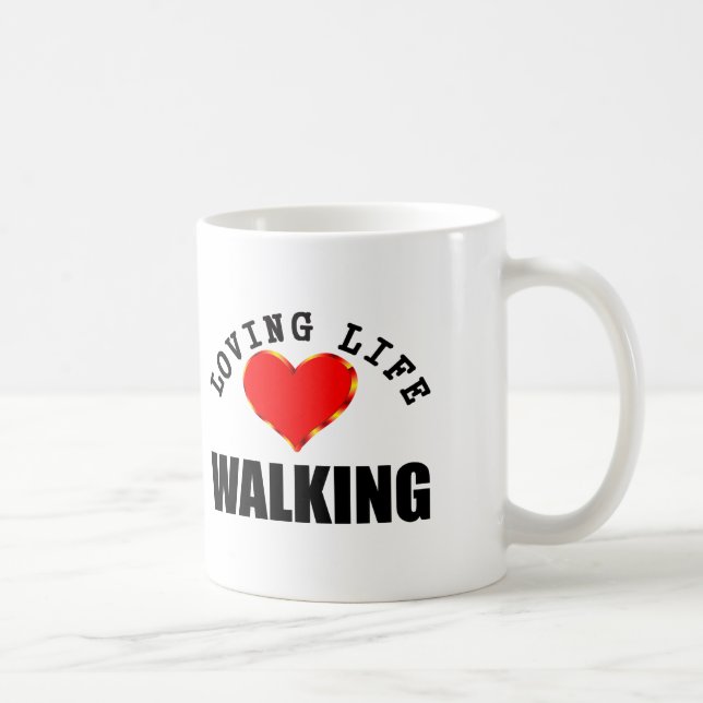 Loving Life Walking Coffee Mug (Right)