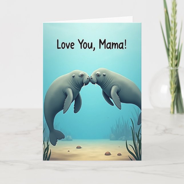 Loving Mama Sea Life Card (Front)