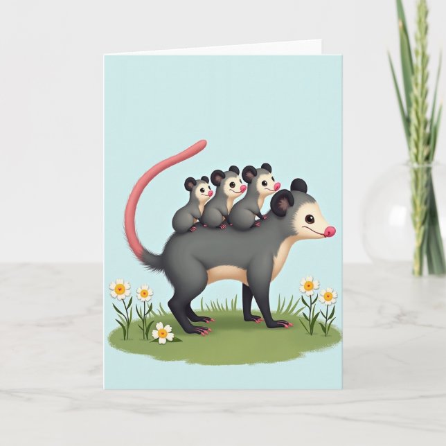 Loving Marsupial Mothers Day Card (Front)