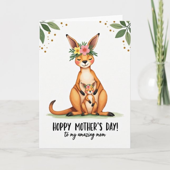 Loving Marsupials Mother Card (Front)