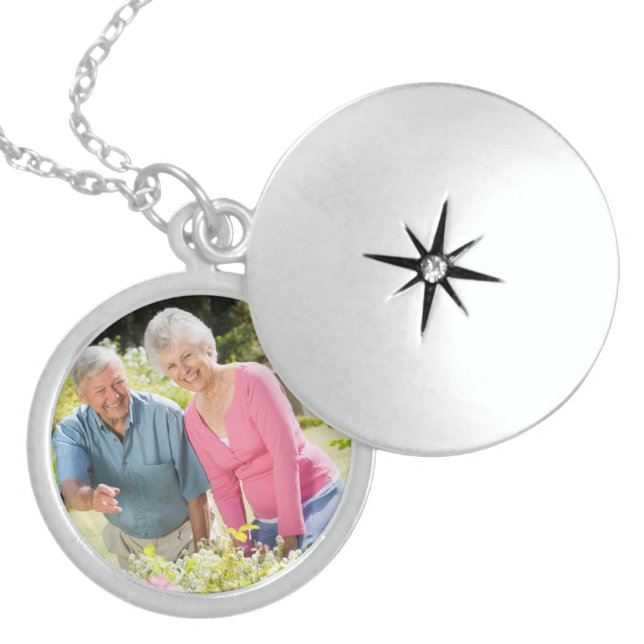 Loving Memento Personalized Photo Locket Necklace (Front)