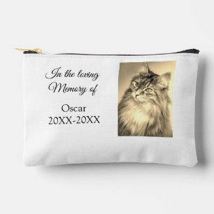 loving memorial keepsake funeral add pet name phot accessory pouch