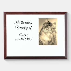 loving memorial keepsake funeral add pet name phot award plaque