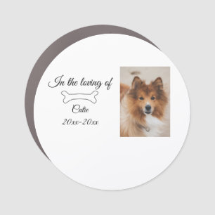 loving memorial keepsake funeral add pet name phot car magnet