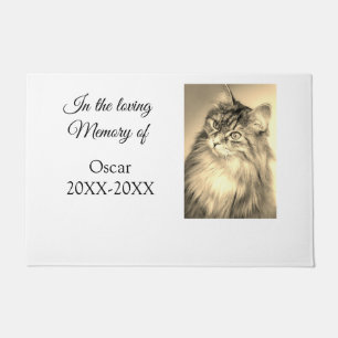 loving memorial keepsake funeral add pet name phot doormat