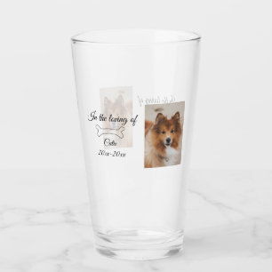 loving memorial keepsake funeral add pet name phot glass