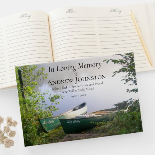 Loving Memories Canoes at Dawn Memorial Guest Book