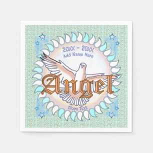 Loving Memory Angel Dove Napkins