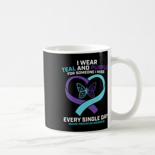 Loving Memory Butterfly Dad Suicide Prevention Awa Coffee Mug