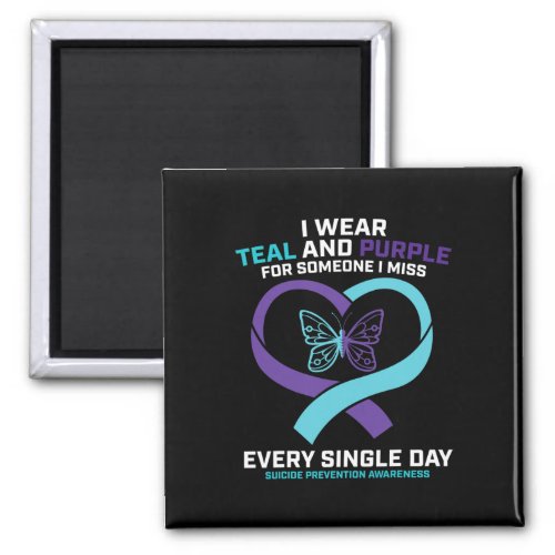 Loving Memory Butterfly Dad Suicide Prevention Awa Magnet