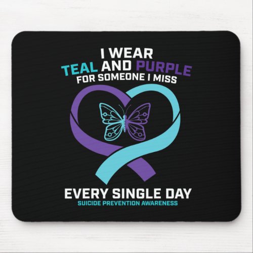 Loving Memory Butterfly Dad Suicide Prevention Awa Mouse Pad