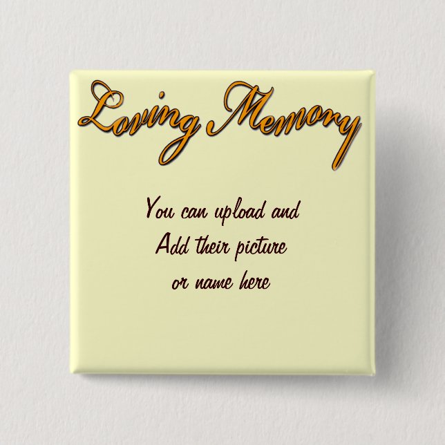 Loving Memory_Button Pinback Button (Front)