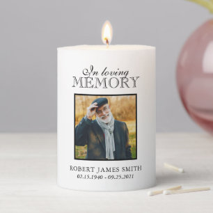 Loving Memory Custom Pillar Candle