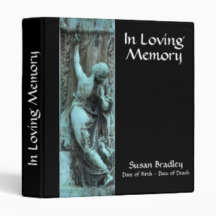 Loving Memory Funerary Art 1 Celebration of Life 3 Ring Binder