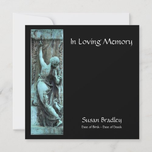 Loving Memory Funerary Art 2 Celebration of Life Invitation