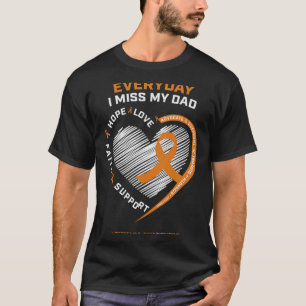 Loving Memory In Remembrance Dad Father Leukemia A T-Shirt