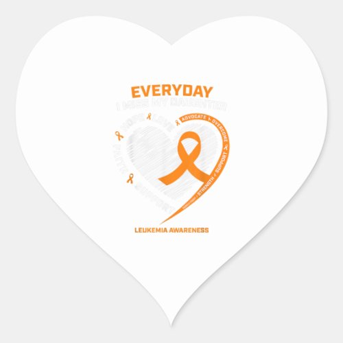 Loving Memory In Remembrance Of Daughter Leukemia Heart Sticker