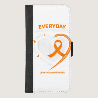 Loving Memory In Remembrance Of Daughter Leukemia iPhone 8/7 Plus Wallet Case