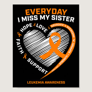 Loving Memory In Remembrance Of My Sister Leukemia Poster
