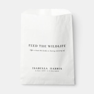 Loving Memory Memorial Bird Seed Favor Bag