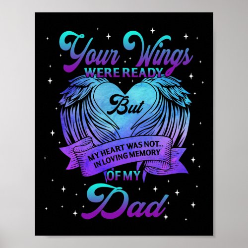 Loving Memory Of My Dad Suicide Prevention Awarene Poster