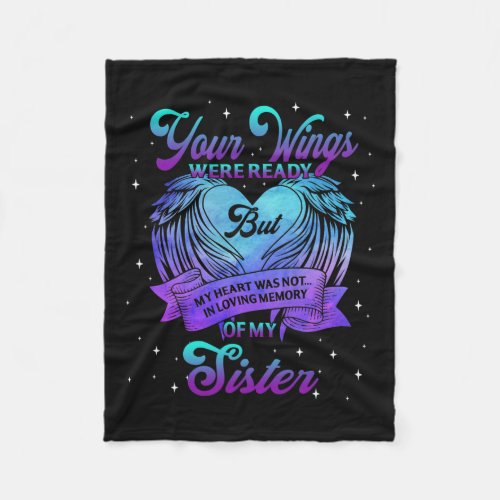 Loving Memory Of My Sister Suicide Prevention Awar Fleece Blanket