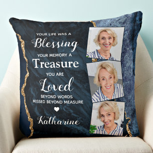 Adoration In Loving Memory Toss Pillow - Celebrate Prints