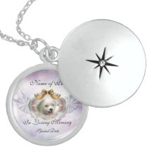 Loving Memory Pet Sterling Silver Locket Necklace